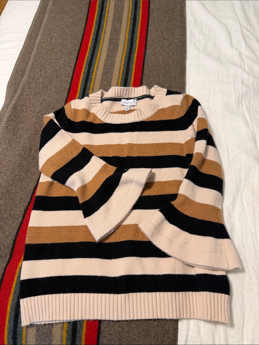 Anthropologie Harlan Bell Sleeve Sweater SM